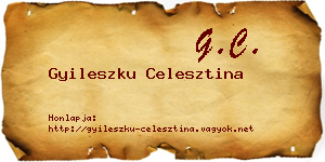 Gyileszku Celesztina névjegykártya